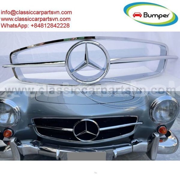 Big with watermark mercedes 190sl roadster front grille 1